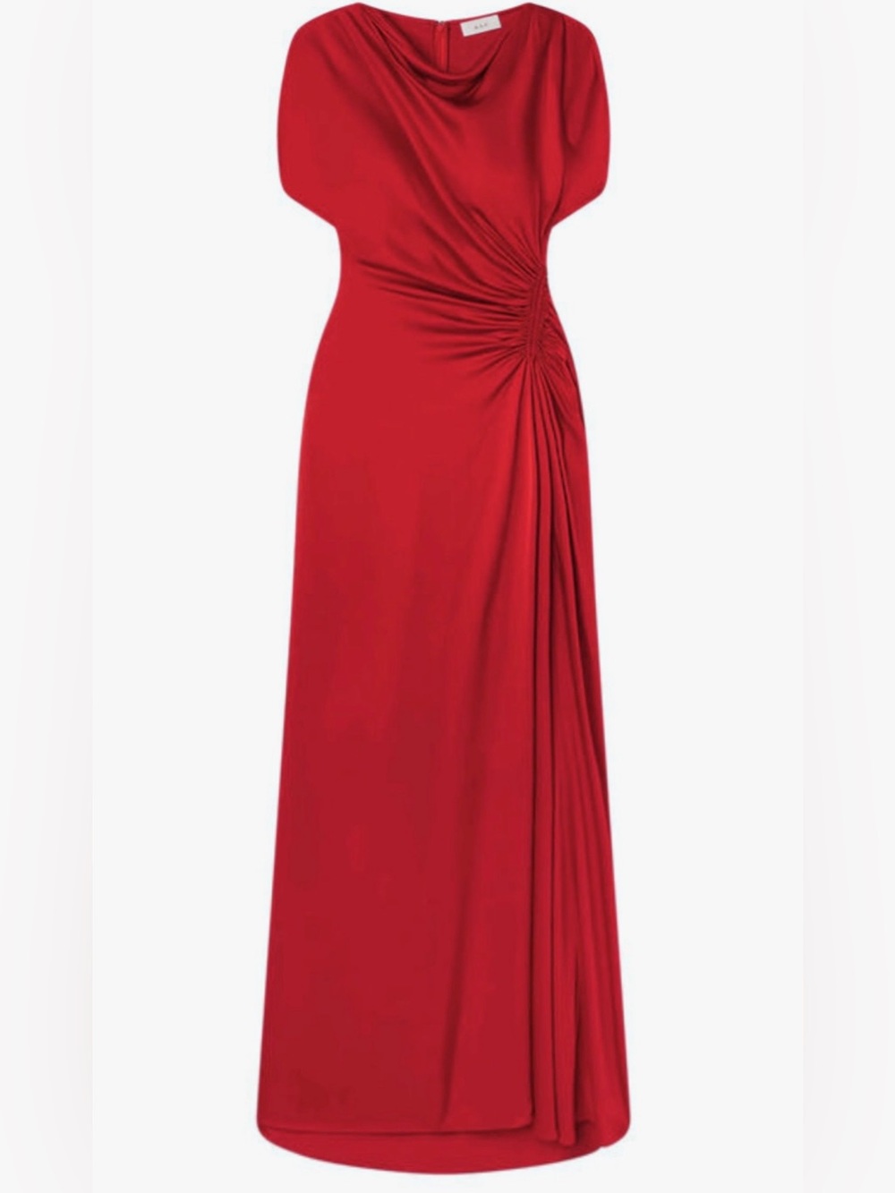A.L.C. Nadia Gown Short-sleeve maxi Dress in red/orange